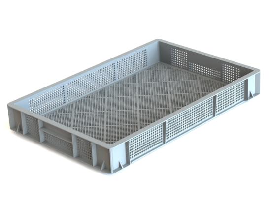 Přepravka 0720.050000 bílá natur, UÚ, perforovaná